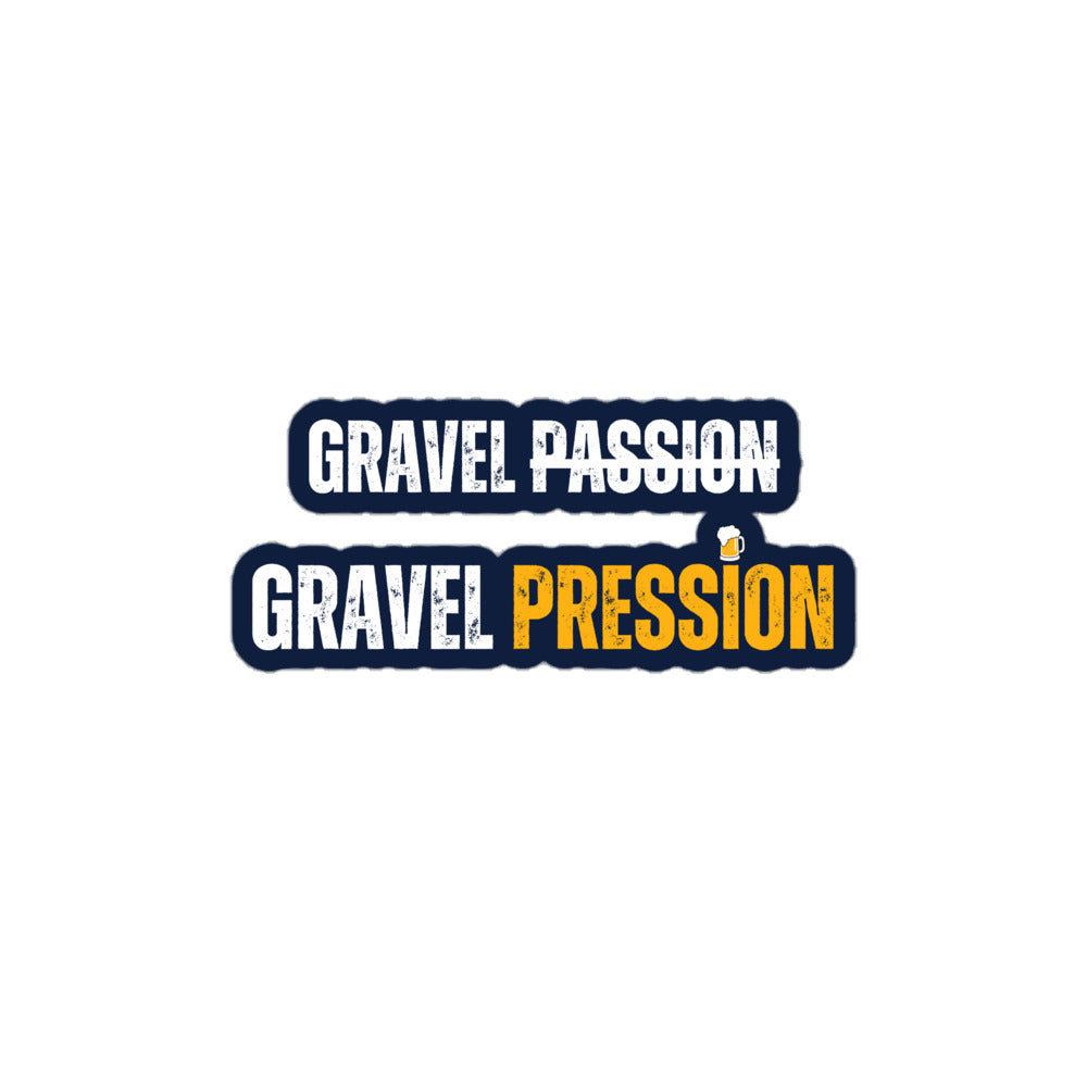 Stickers découpés sur mesure "Gravel Passion Gravel Pression"