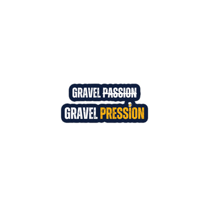 Stickers découpés sur mesure "Gravel Passion Gravel Pression"