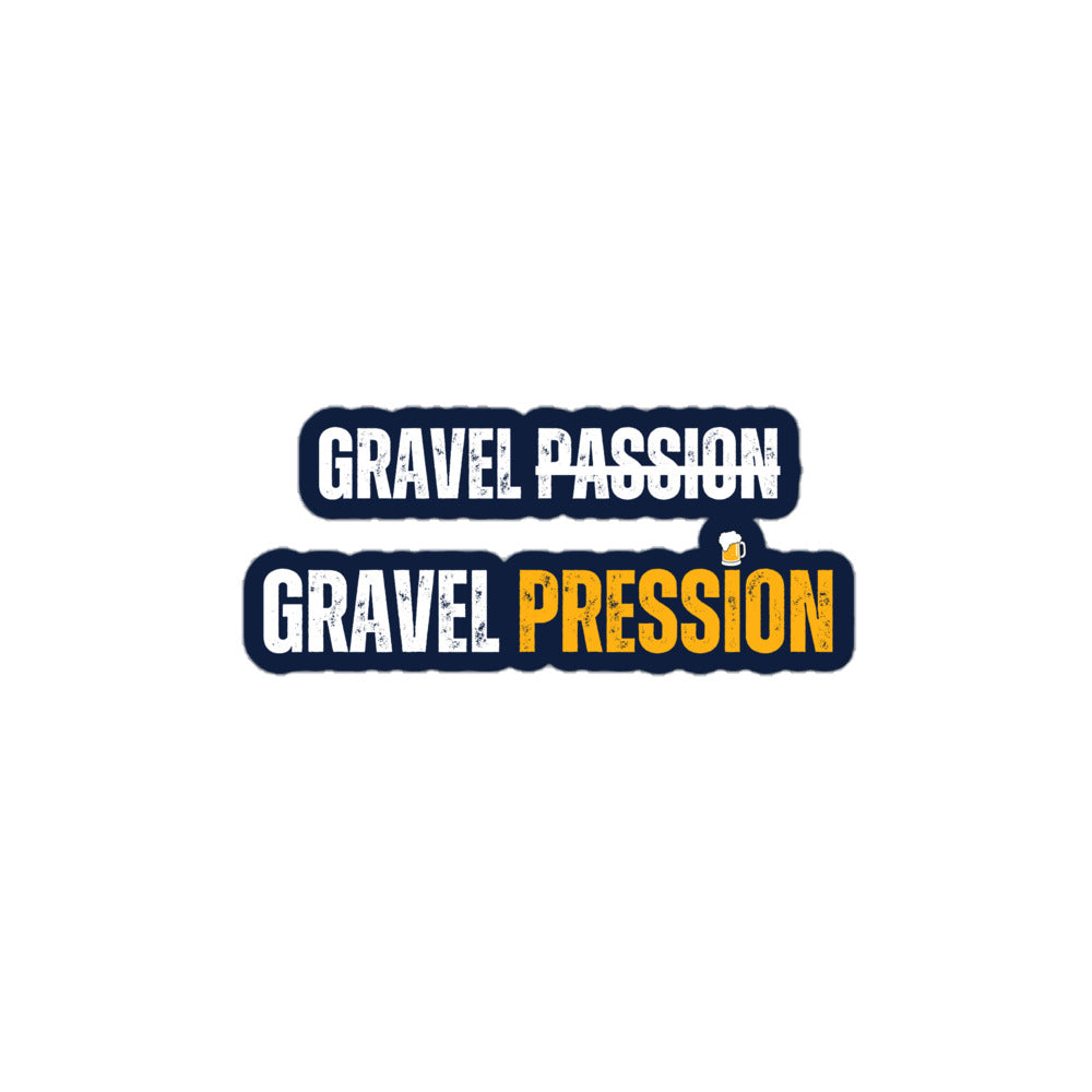 Stickers découpés sur mesure "Gravel Passion Gravel Pression"